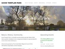 Tablet Screenshot of goodtemplarpark.org